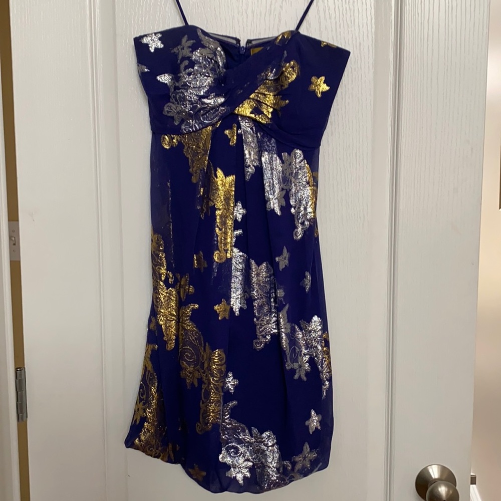 Strapless Nicole Miller mini dress